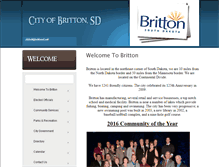 Tablet Screenshot of cityofbritton.com